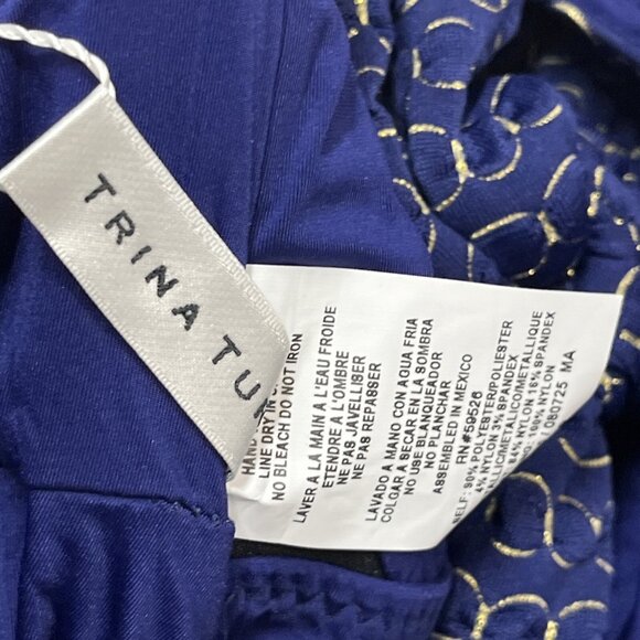 Trina Turk Midnight Blue Halter One Piece…new without tags - Picture 8 of 12